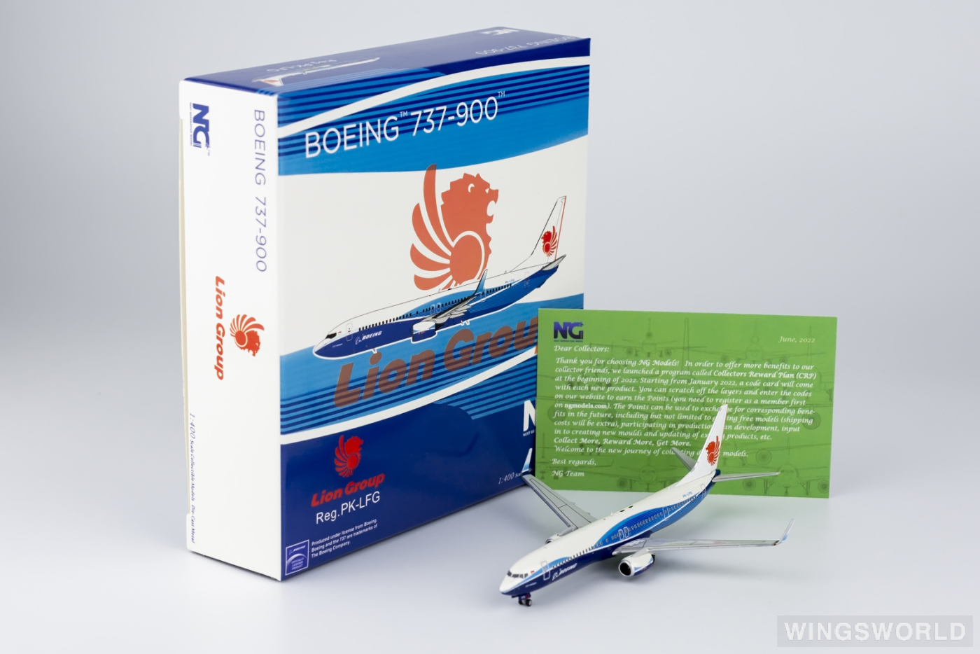 Phoenix 1:400 PH10648 Lion Air 狮子航空 Boeing 737-900ER PK-LJP