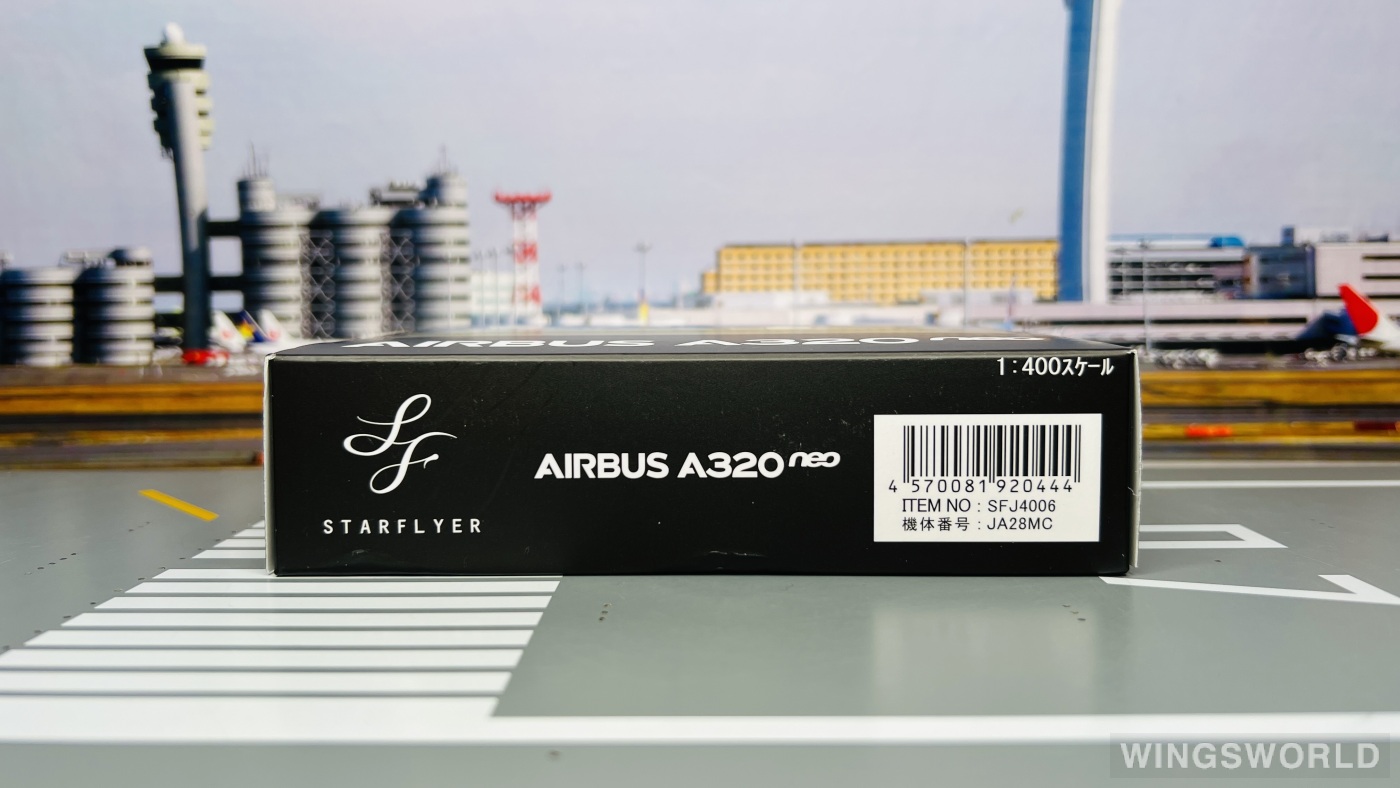 Geminijets 1:400 SFJ4006 StarFlyer 星悦航空 Airbus A320neo JA28MC