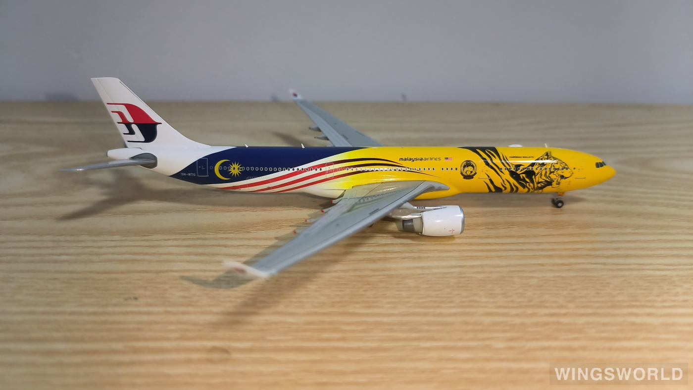 JC Wings 1:400 XX4483 Malaysia Airlines 马来西亚航空 Airbus A330-300 9M-MTG