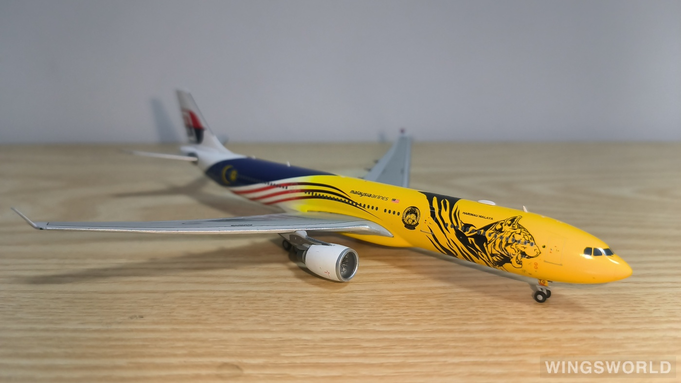 JC Wings 1:400 XX4483 Malaysia Airlines 马来西亚航空 Airbus A330-300 9M-MTG