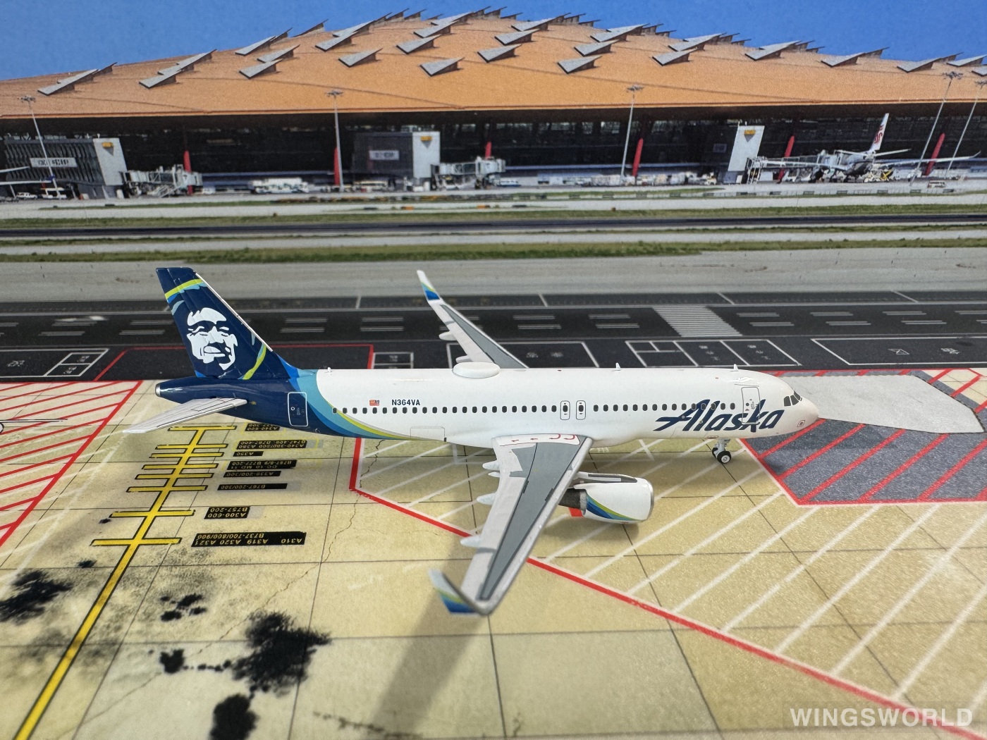 Pandamodel 1:400 52317 Alaska Airlines 阿拉斯加航空 Airbus A320 N364AV
