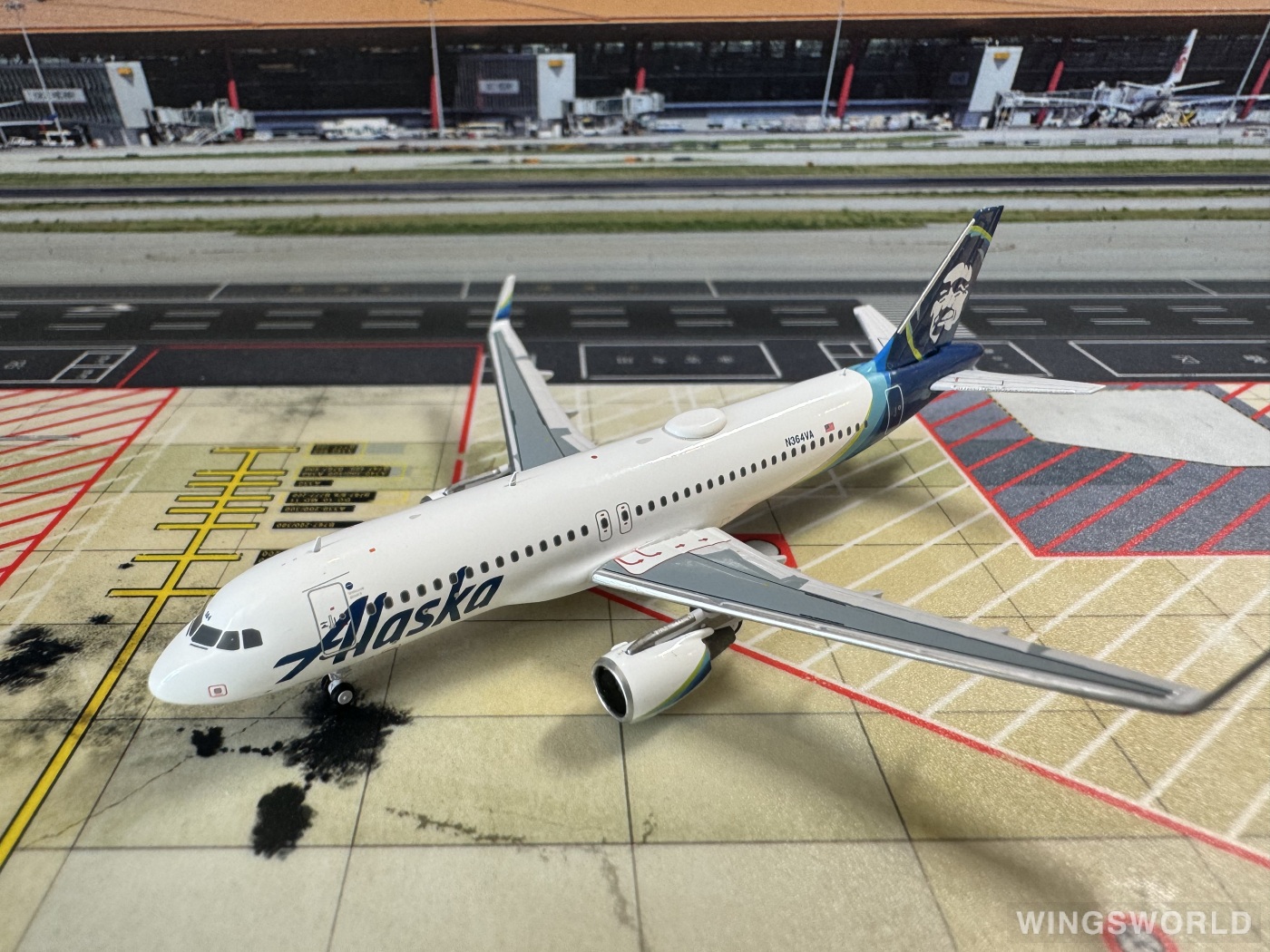 Pandamodel 1:400 52317 Alaska Airlines 阿拉斯加航空 Airbus A320 N364AV