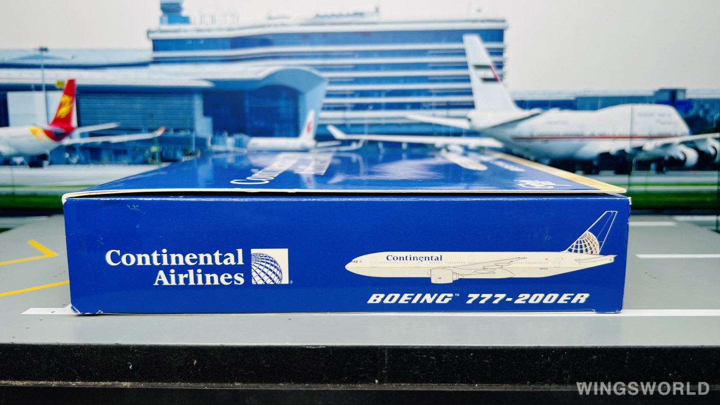 Geminijets 1:400 GJCOA376B Continental Airlines 美国大陆航空 Boeing 777-200 N37018