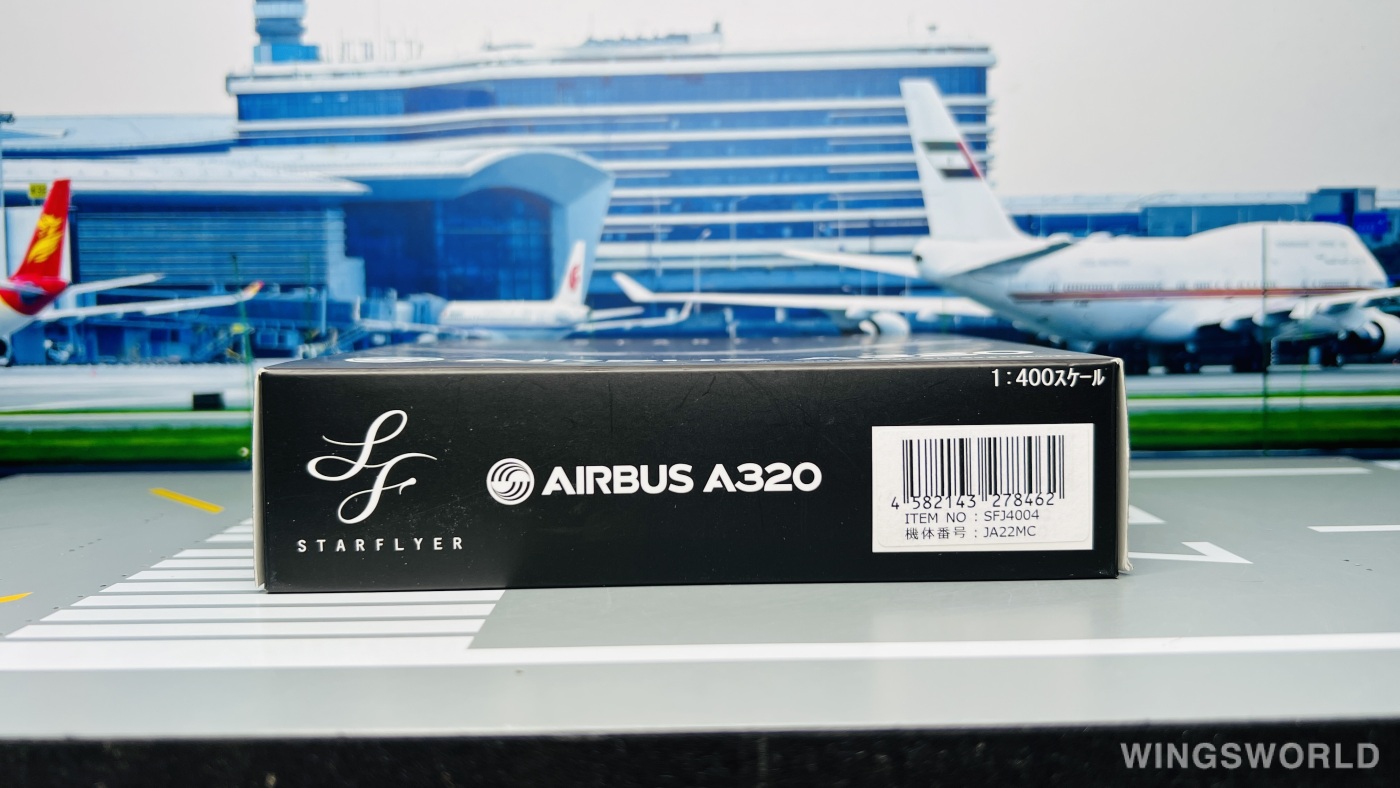 Geminijets 1:400 SFJ4004 StarFlyer 星悦航空 Airbus A320 JA22MC