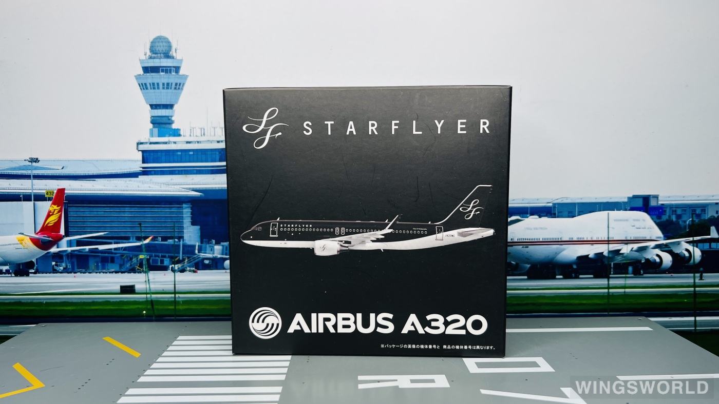 Geminijets 1:400 SFJ4004 StarFlyer 星悦航空 Airbus A320 JA22MC