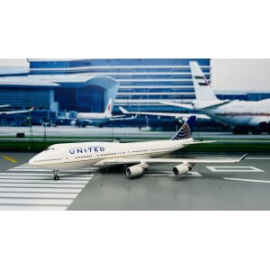 United Airlines 美国联合航空 Boeing 747-400 N127UA 2011s colors. With rolling gears. GJUAL1067 Geminijets 1:400