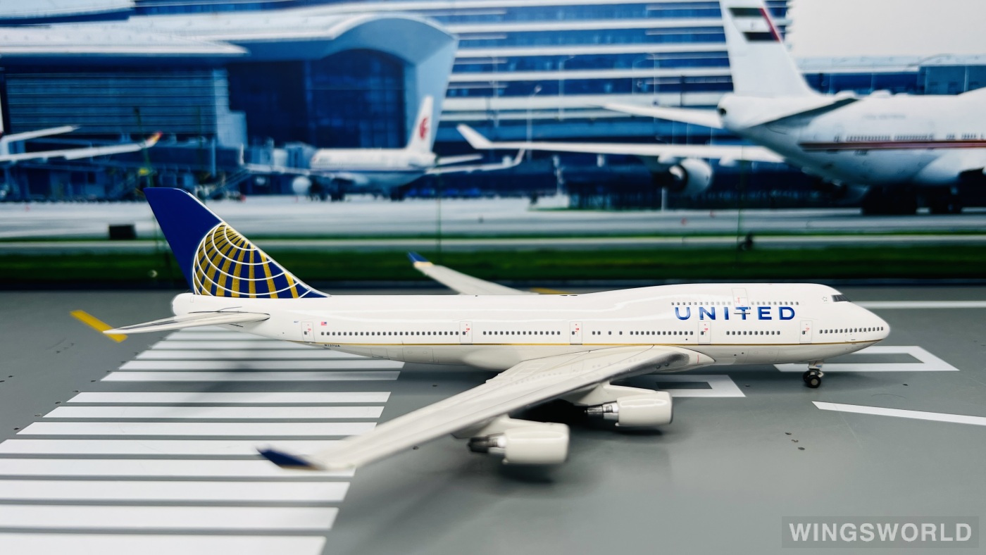 Geminijets 1:400 GJUAL1067 United Airlines 美国联合航空 Boeing 747-400 N127UA