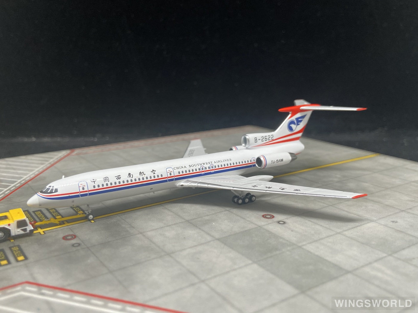 NGmodels 1:400 NG54021 China Southwest Airlines 中国西南航空 Tupolev Tu-154 B-2622