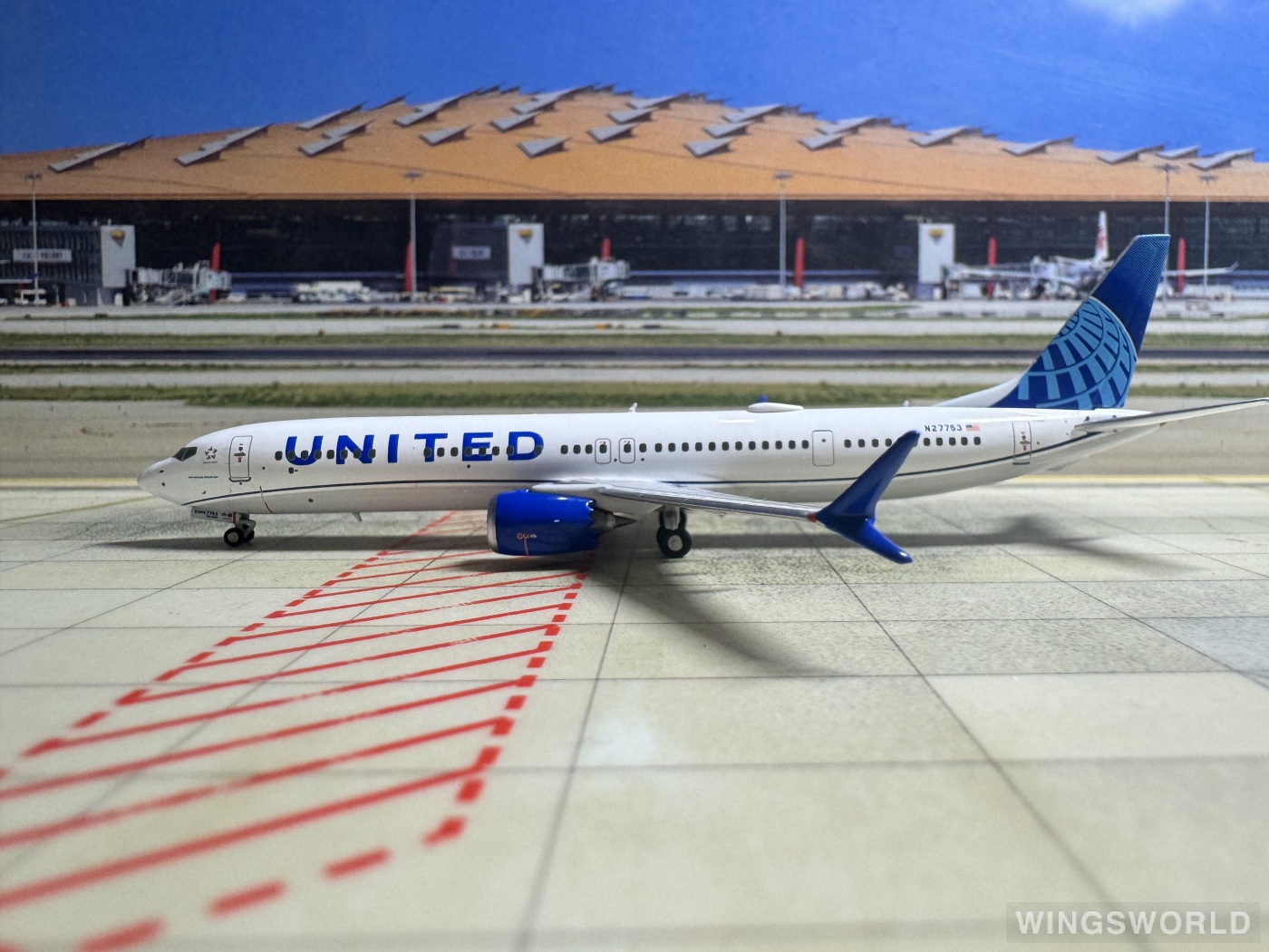 NGmodels 1:400 NG90003 United Airlines 美国联合航空 Boeing 737 MAX 10 N27602