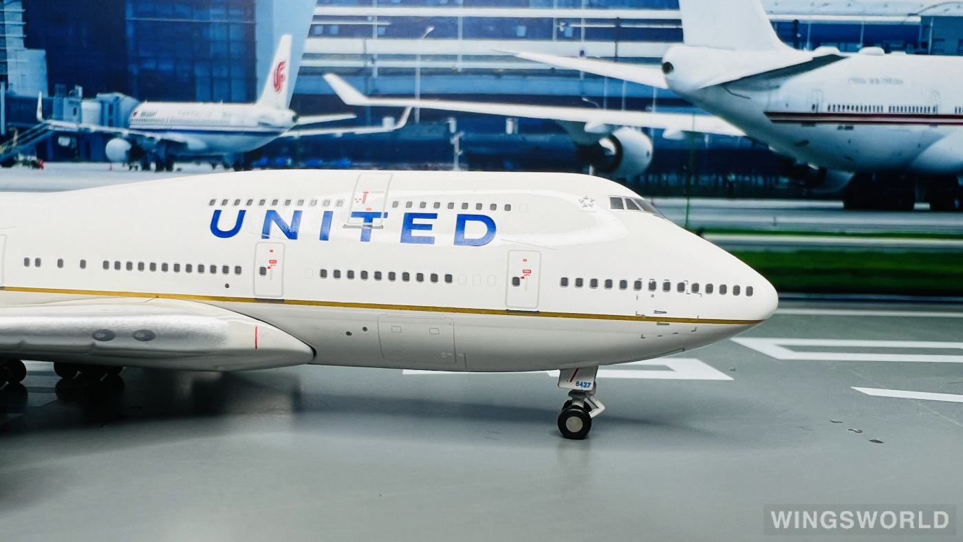 Geminijets 1:400 GJUAL1067 United Airlines 美国联合航空 Boeing 747-400 N127UA