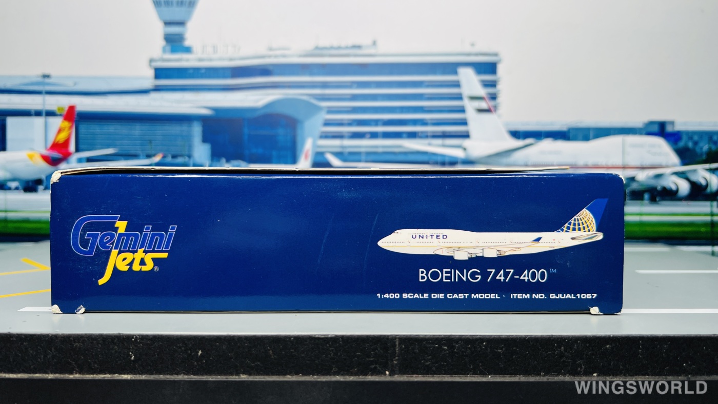 Geminijets 1:400 GJUAL1067 United Airlines 美国联合航空 Boeing 747-400 N127UA