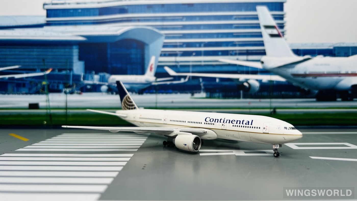 Geminijets 1:400 GJCOA376B Continental Airlines 美国大陆航空 Boeing 777-200 N37018