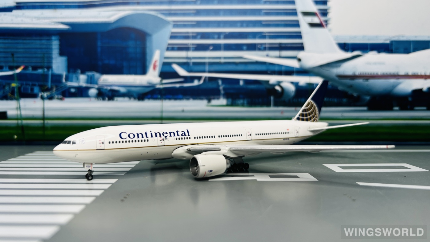 Geminijets 1:400 GJCOA376B Continental Airlines 美国大陆航空 Boeing 777-200 N37018