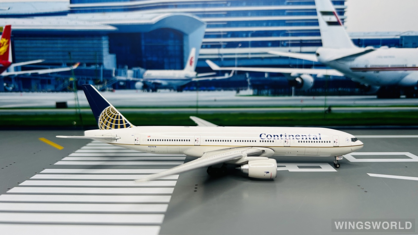 Geminijets 1:400 GJCOA376B Continental Airlines 美国大陆航空 Boeing 777-200 N37018