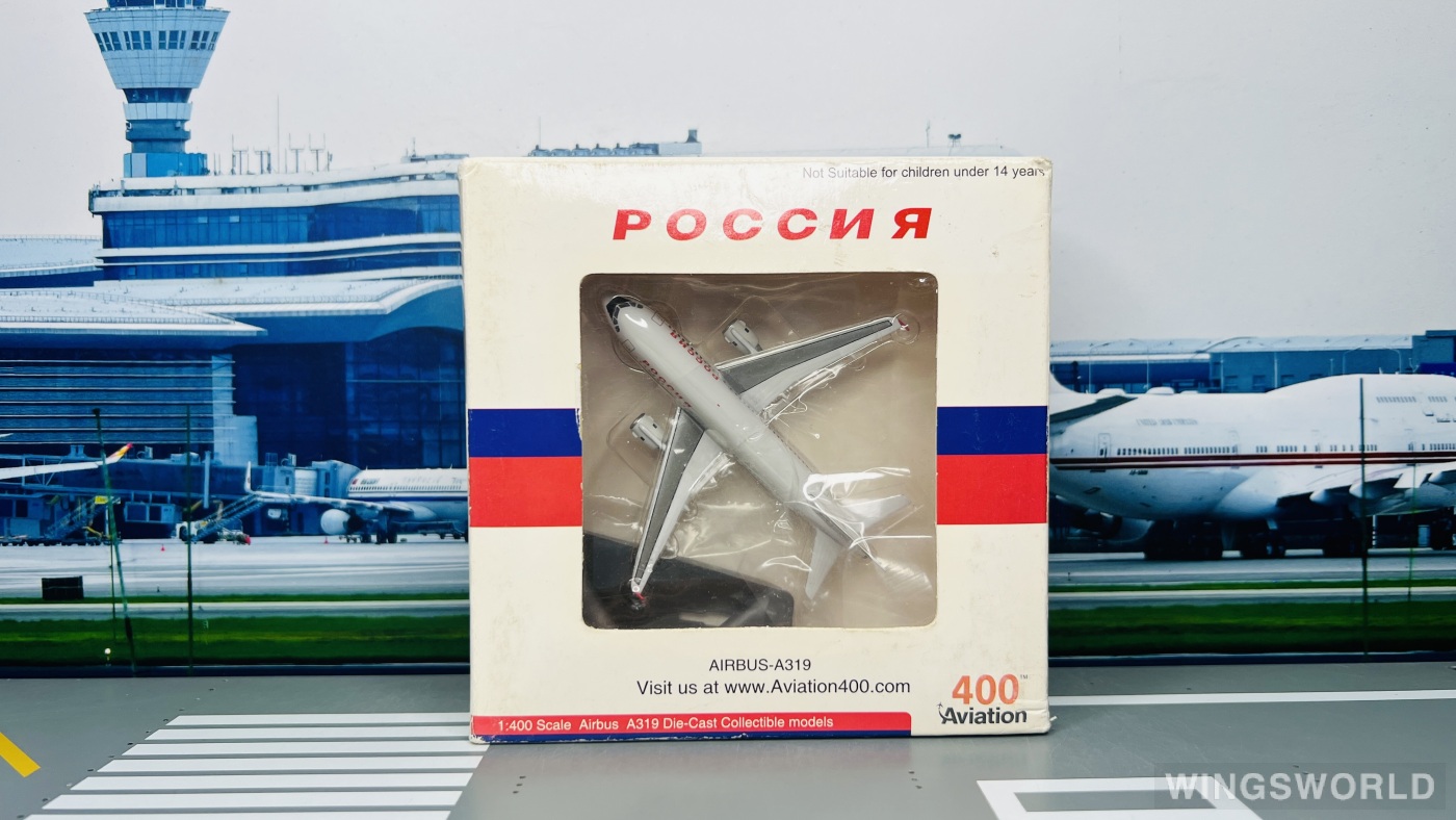 Aviation400 1:400 AV4319001 Rossiya Special Flight Detachment Airbus A319 VP-BTQ