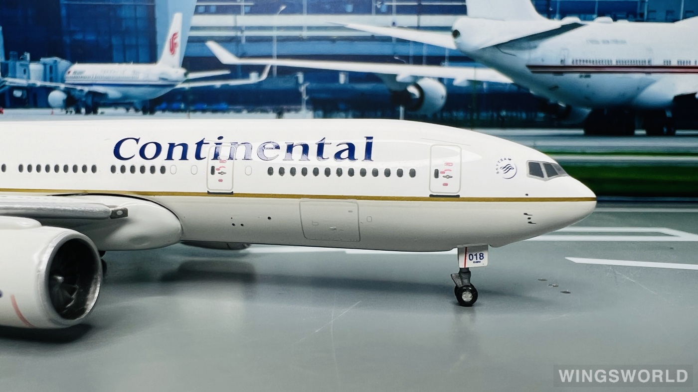 Geminijets 1:400 GJCOA376B Continental Airlines 美国大陆航空 Boeing 777-200 N37018