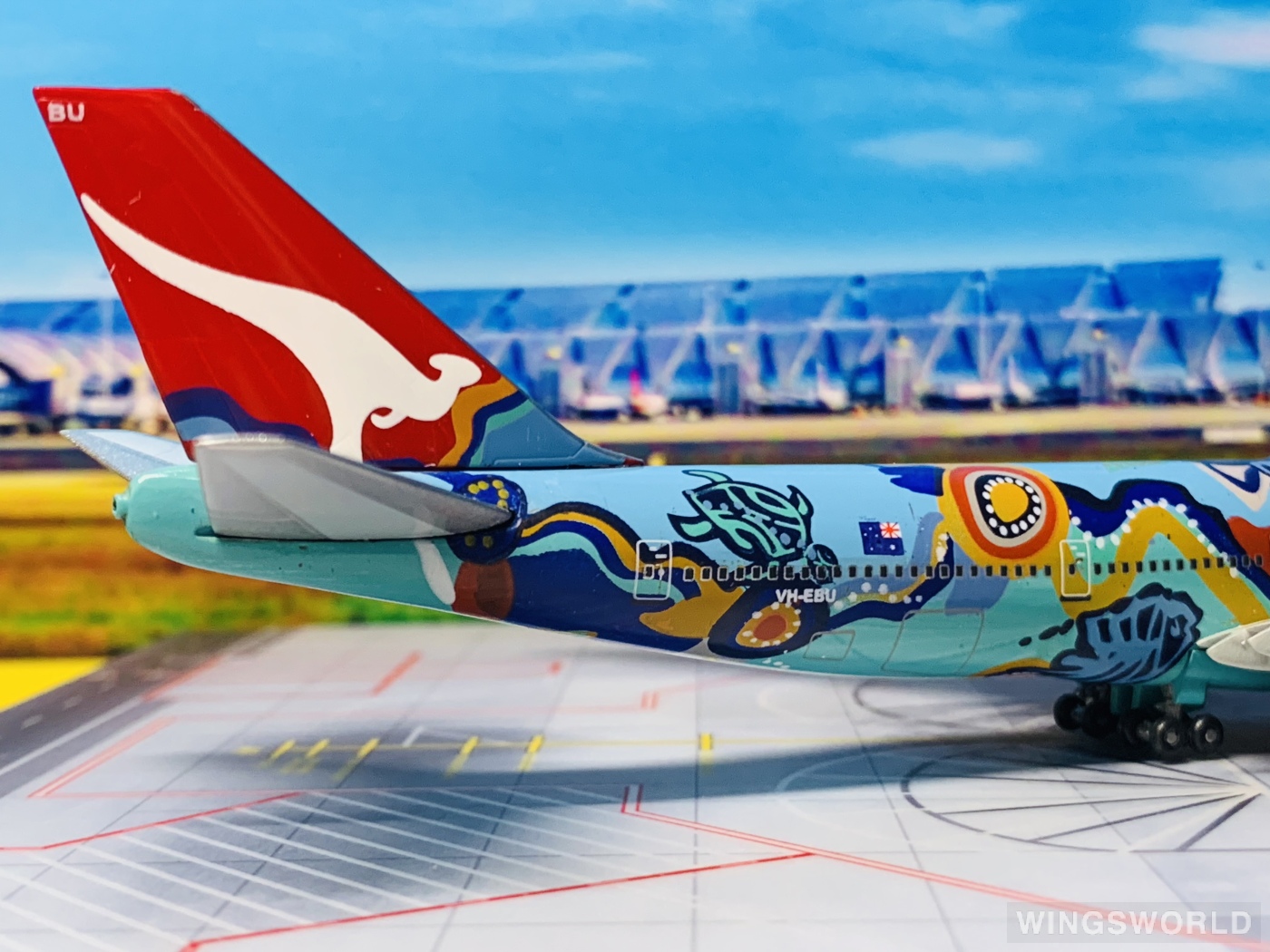 C&C Wings 1:400 4712005001002 Qantas 澳洲航空 Boeing 747-300 VH-EBU