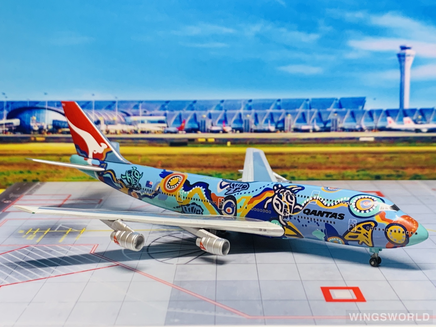 C&C Wings 1:400 4712005001002 Qantas 澳洲航空 Boeing 747-300 VH-EBU