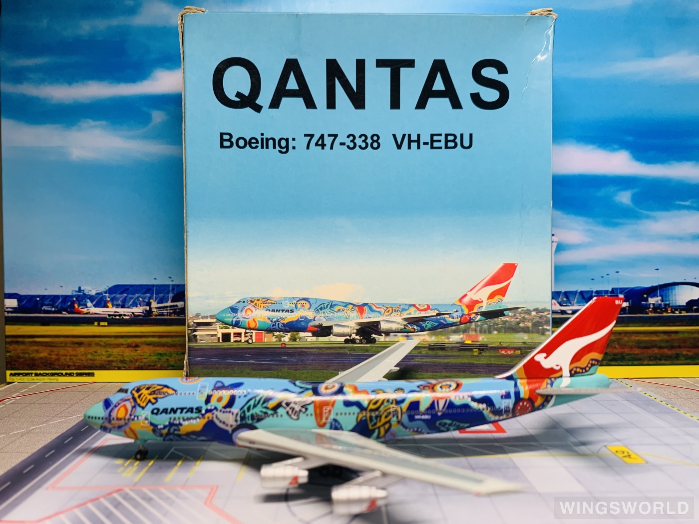 C&C Wings 1:400 4712005001002 Qantas 澳洲航空 Boeing 747-300 VH-EBU