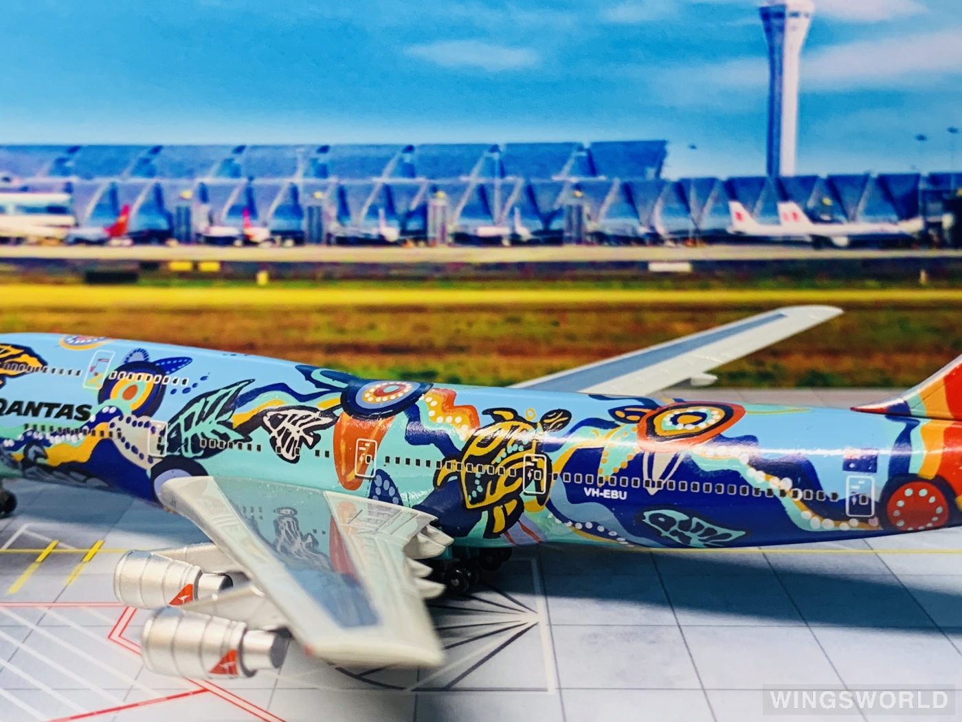 C&C Wings 1:400 4712005001002 Qantas 澳洲航空 Boeing 747-300 VH-EBU