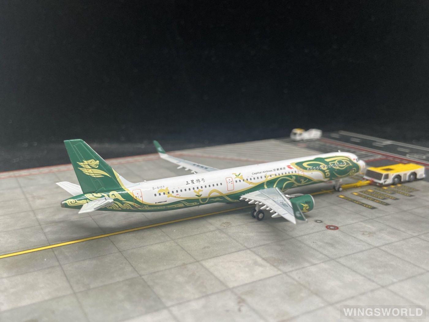 NGmodels 1:400 NG13105 Capital Airlines 首都航空 Airbus A321 B-8107