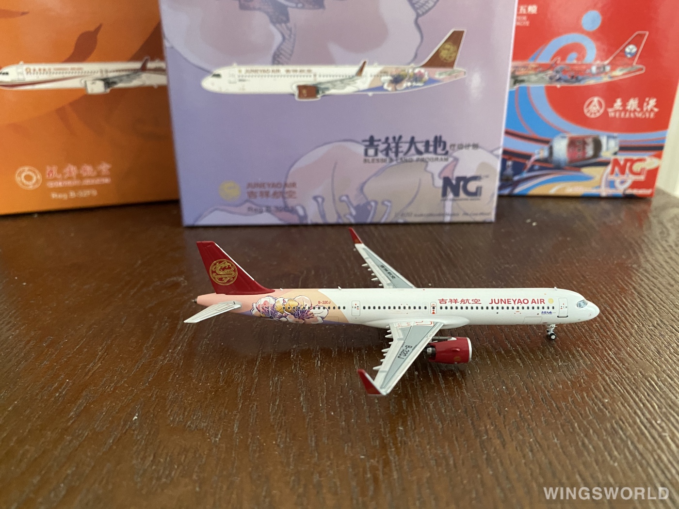 NGmodels 1:400 NG13087 Juneyao Airlines 吉祥航空 Airbus A321neo B-32CJ