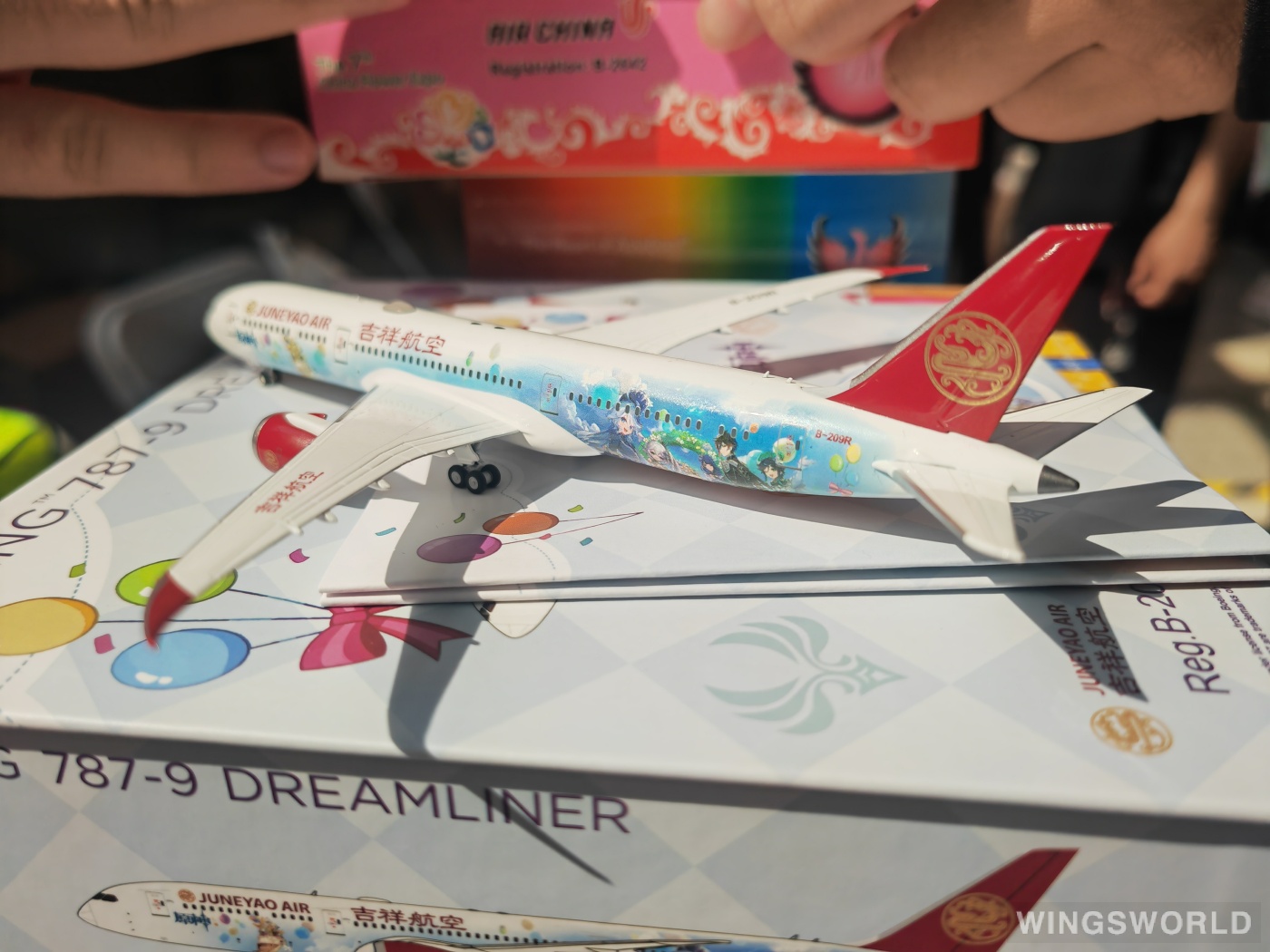 NGmodels 1:400 NG55122 Juneyao Airlines 吉祥航空 Boeing 787-9 B-209R