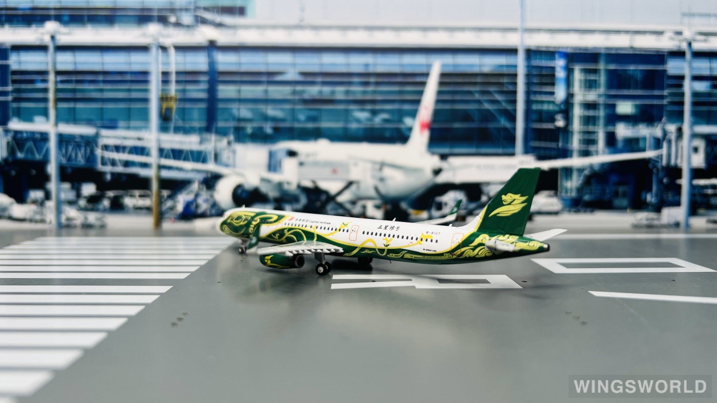 NGmodels 1:400 NG13105 Capital Airlines 首都航空 Airbus A321 B-8107