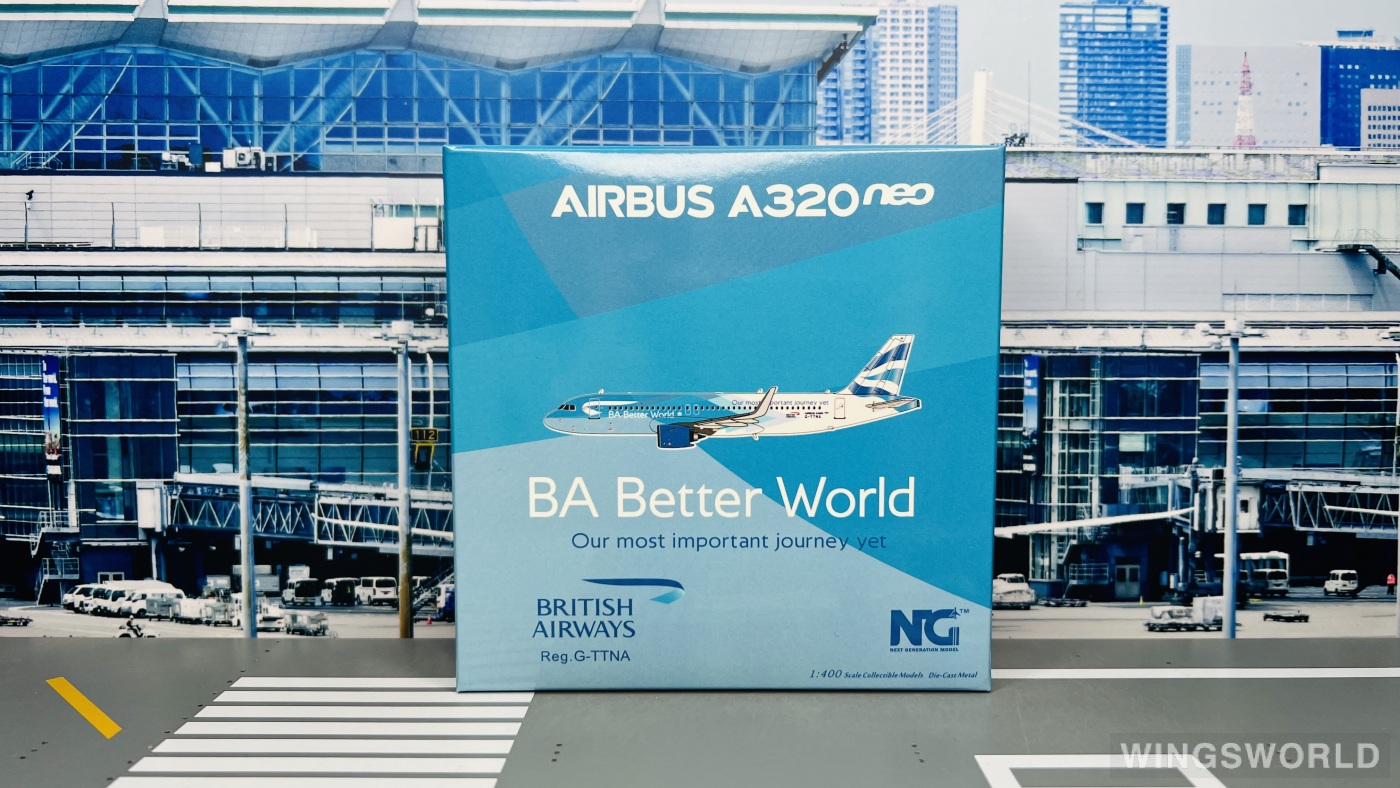 NGmodels 1:400 NG15051 British Airways 英国航空 Airbus A320neo G-TTNA