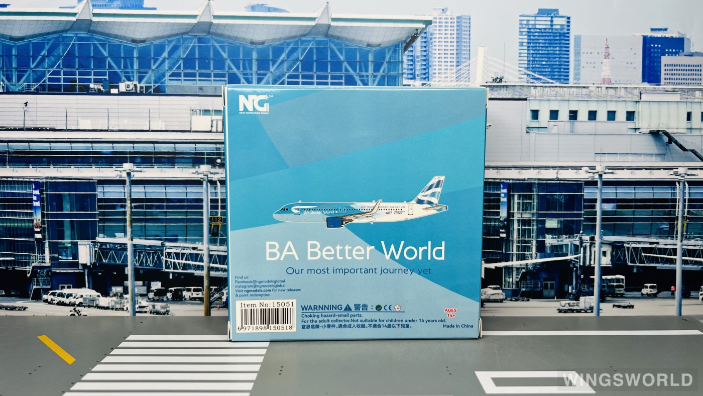 NGmodels 1:400 NG15051 British Airways 英国航空 Airbus A320neo G-TTNA