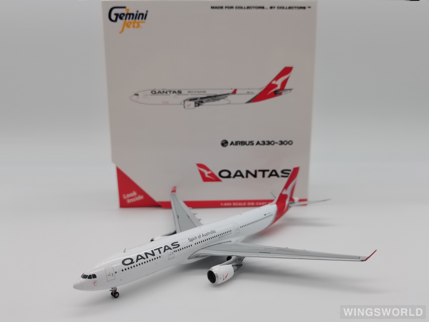 Geminijets 1:400 GJQFA2161 Qantas 澳洲航空 Airbus A330-300 VH-QPH
