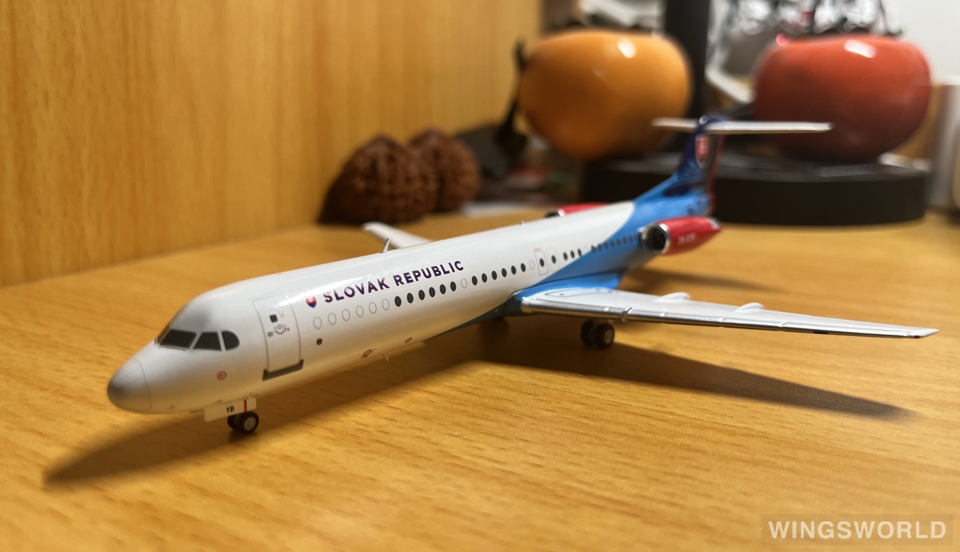 JC Wings 1:200 LH2241 Slovakia Government Flying Service 斯洛伐克政府飞行服务队 Fokker 100 OM-BYB