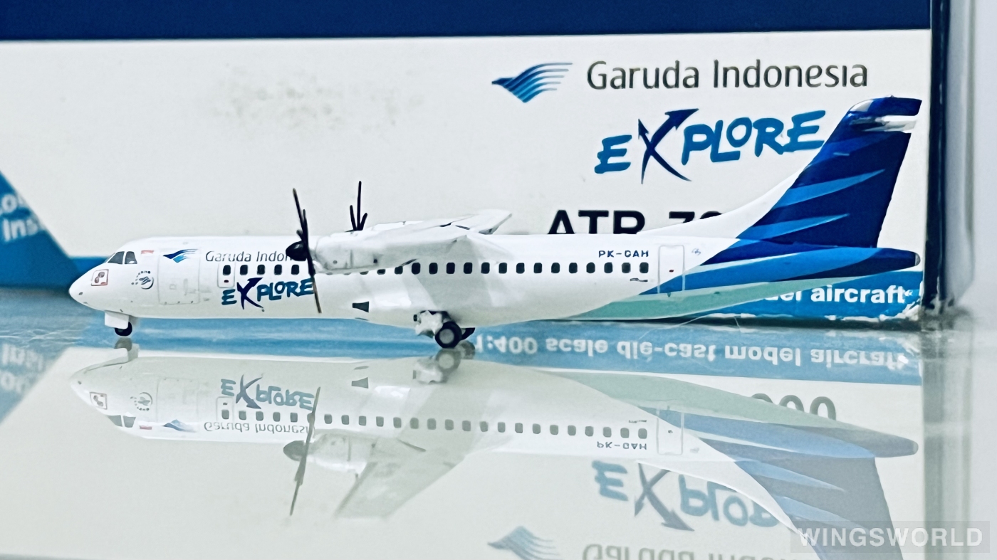 Geminijets 1:400 GJGIA1751 Garuda Indonesia 印度尼西亚鹰航 ATR 72 PK-GAH