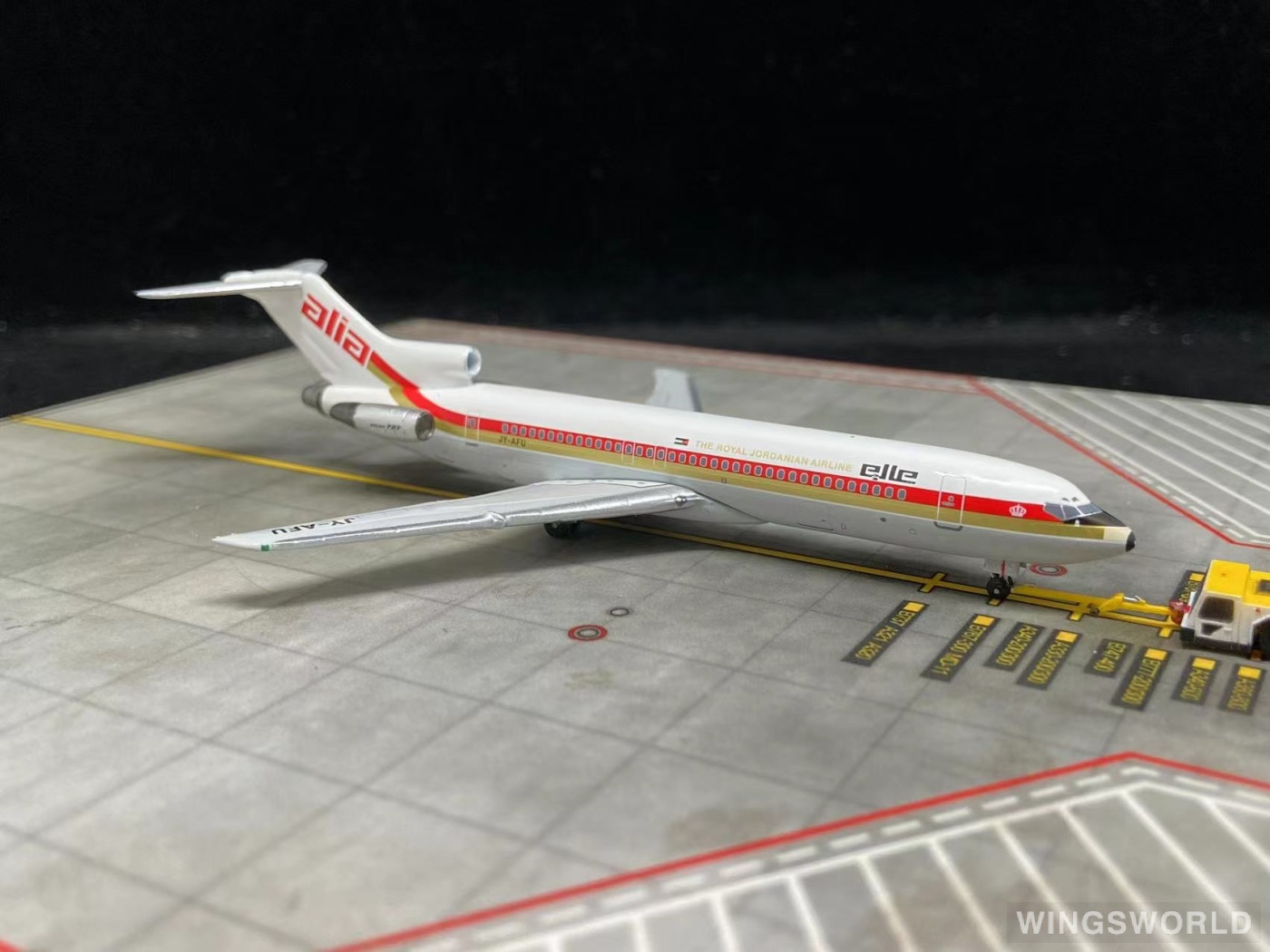 AeroClassics 1:400 AC411226 Royal Jordanian Airlines 皇家约旦航空 Boeing 727-200 JY-AFU