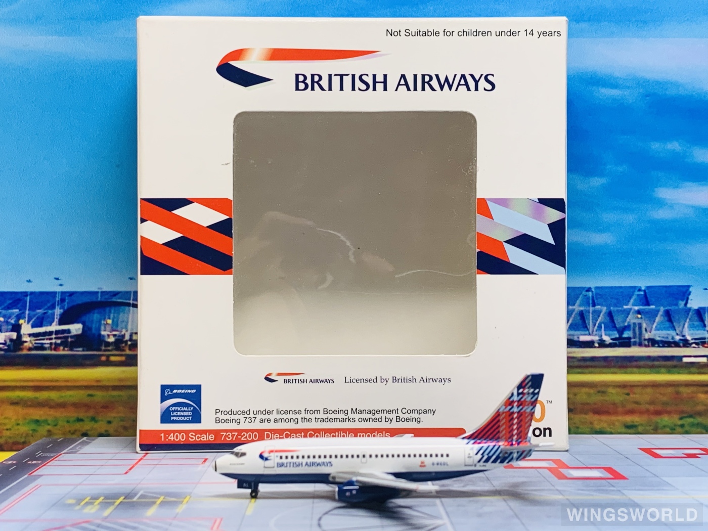 Aviation400 1:400 AV4732003 British Airways 英国航空 Boeing 737-200 G-BGDL