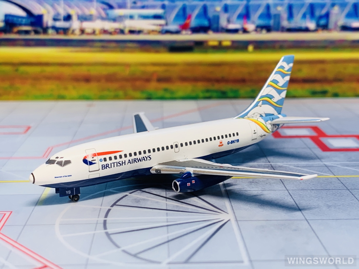 Aviation400 1:400 AV4732013 British Airways 英国航空 Boeing 737-200 G-BKYB