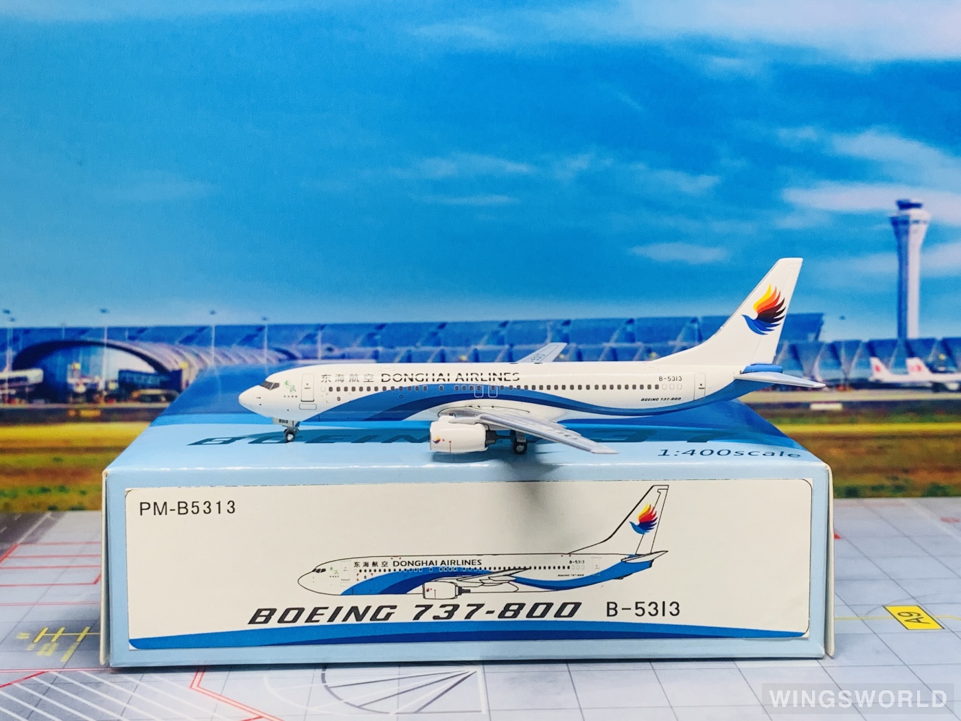 Pandamodel 1:400 PMB5313 Donghai Airlines 东海航空 Boeing 737-800 B-5313