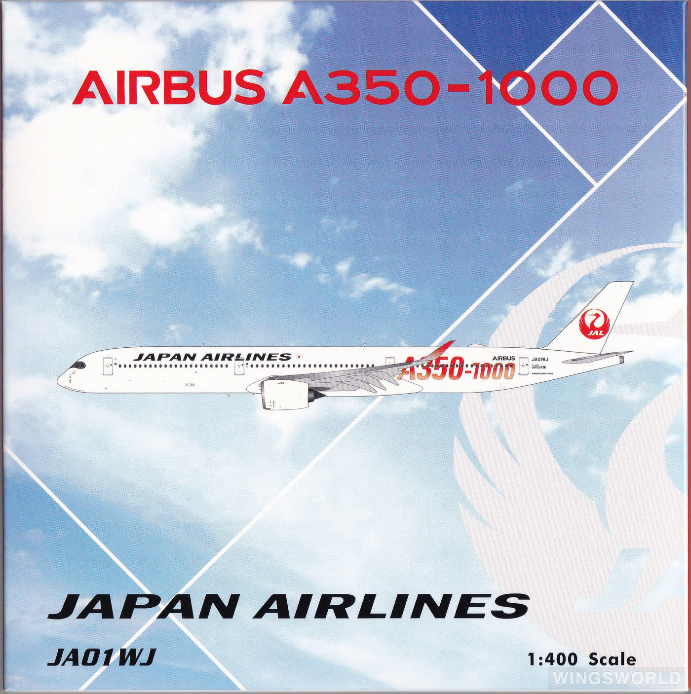 航空機・ヘリコプター Phoenix 1/400 JAL A350-1000 JA01WJ JAL Japan Airlines Airbus A350-1000 JA01WJ With Stand