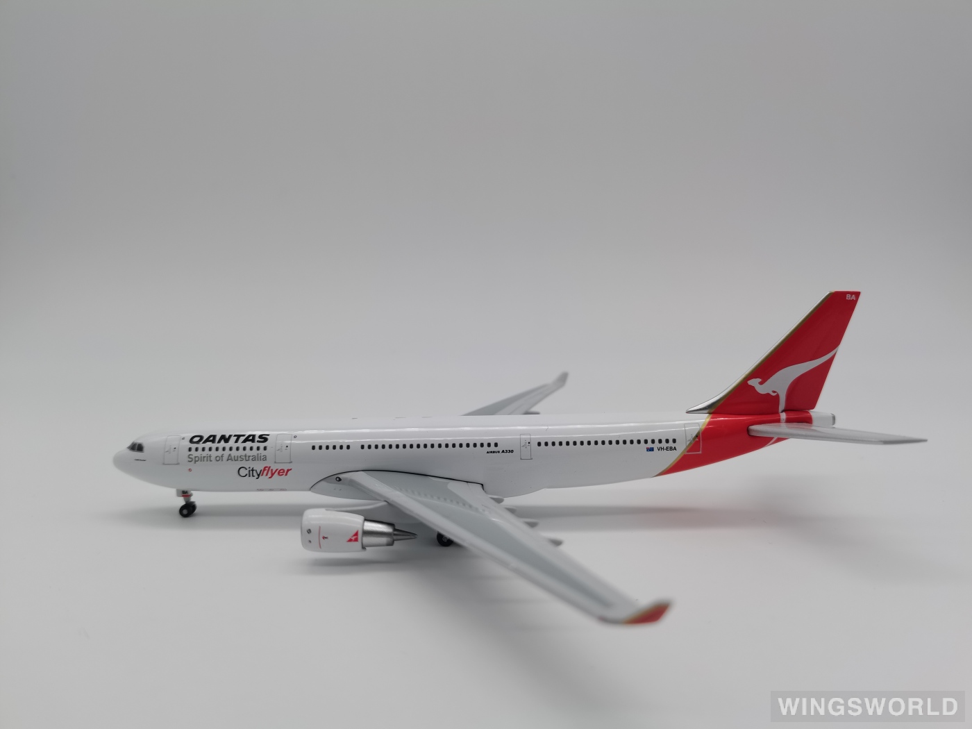 Geminijets 1:400 GJQFA378 Qantas 澳洲航空 Airbus A330-200 VH-EBA
