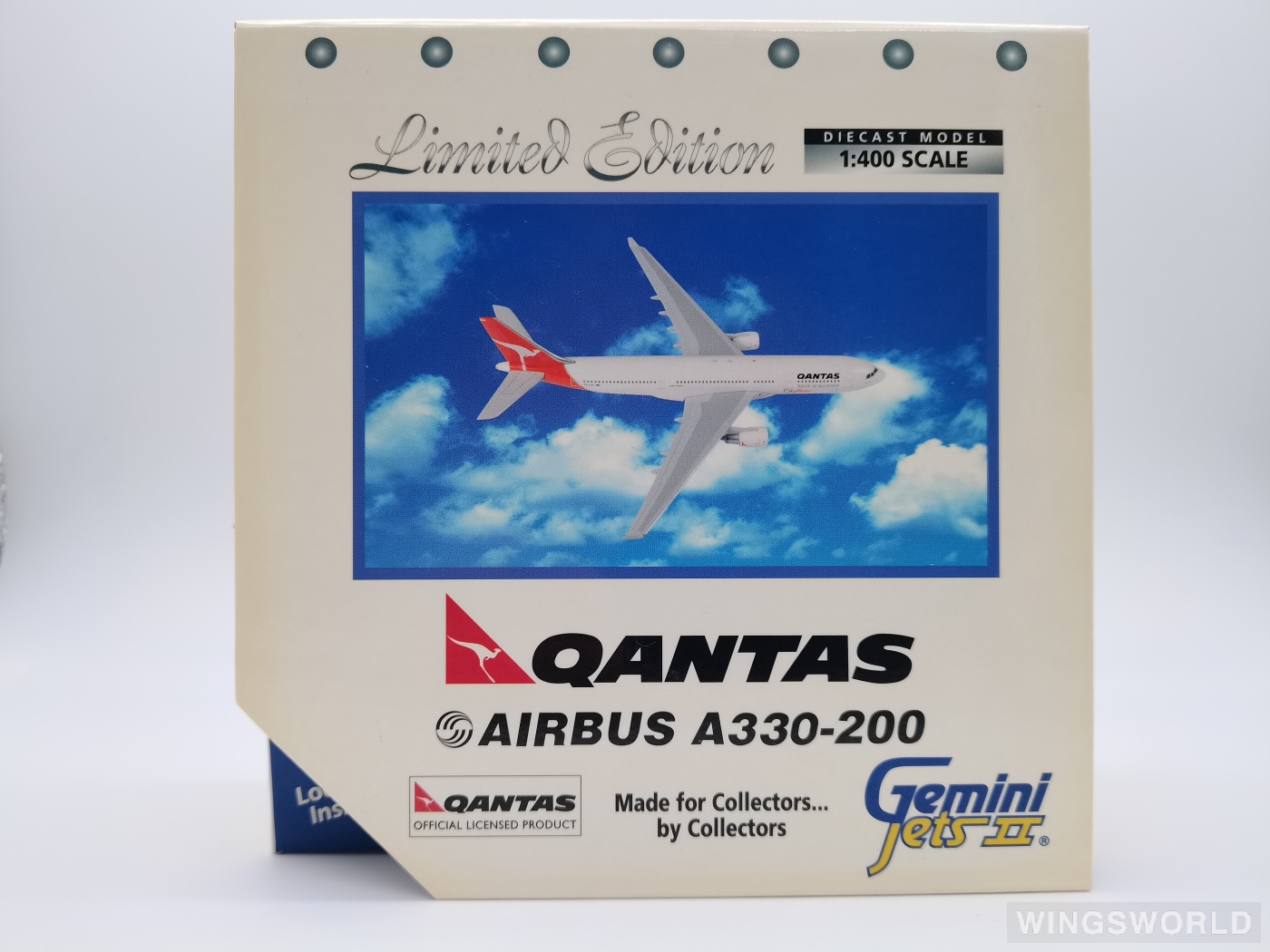 Geminijets 1:400 GJQFA378 Qantas 澳洲航空 Airbus A330-200 VH-EBA