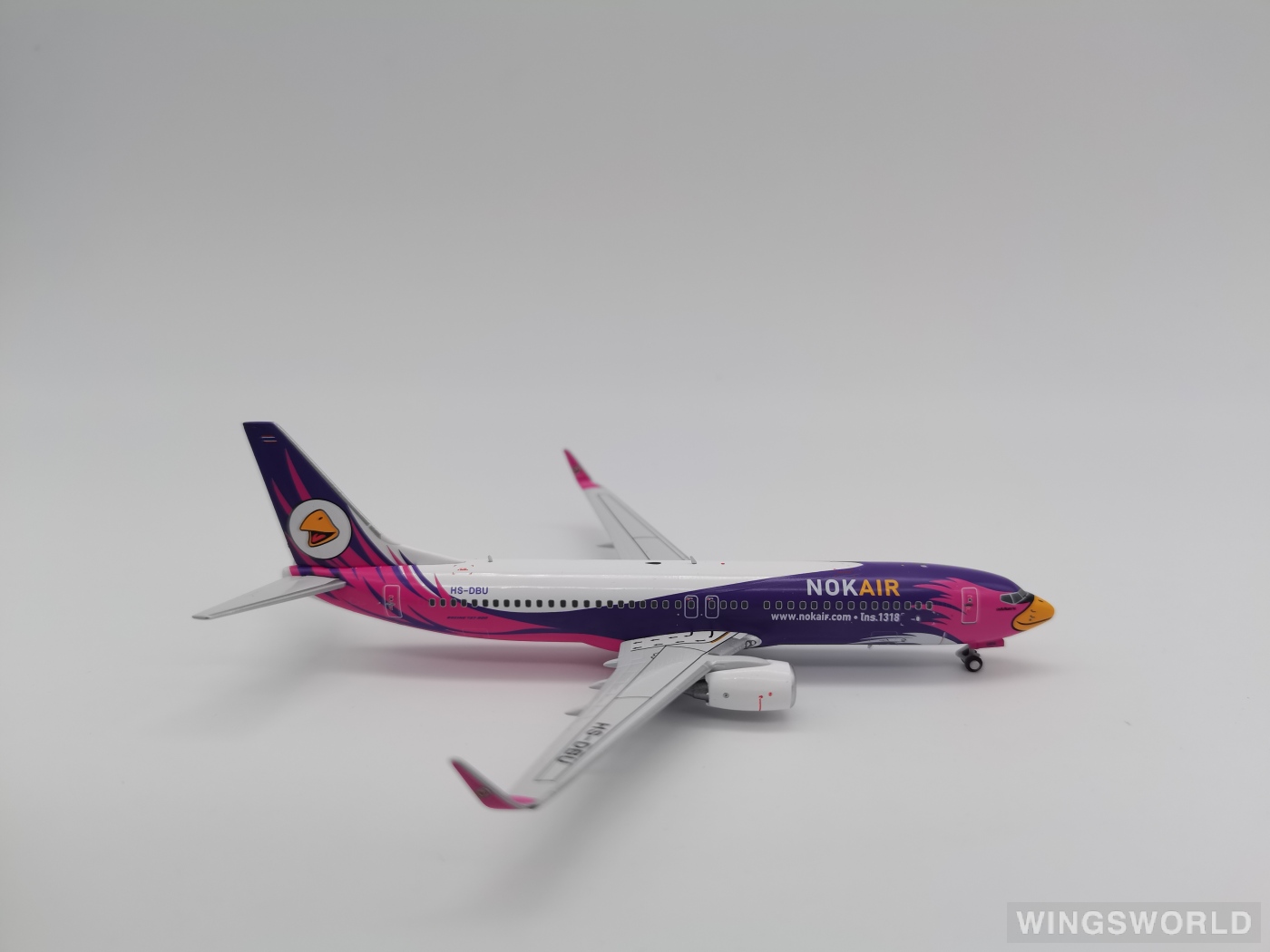 Pandamodel 1:400 62402 Nok Air 皇雀航空 Boeing 737-800 HS-DBU