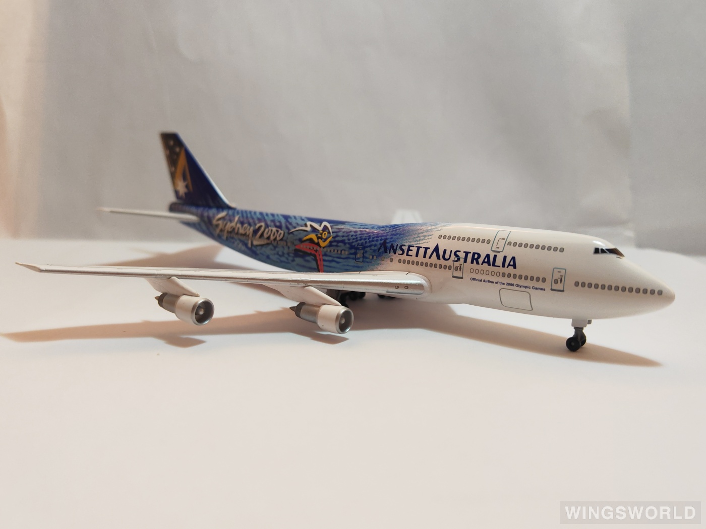 Dragon Models 1:400 04001 Ansett 澳洲安捷航空 Boeing 747-300 VH-INJ
