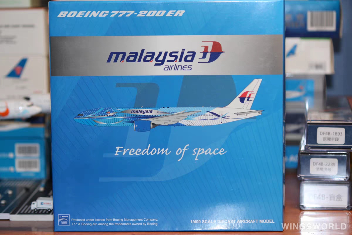 JC Wings 1:400 XX4485 Malaysia Airlines 马来西亚航空 Boeing 777-200ER 9M-MRD