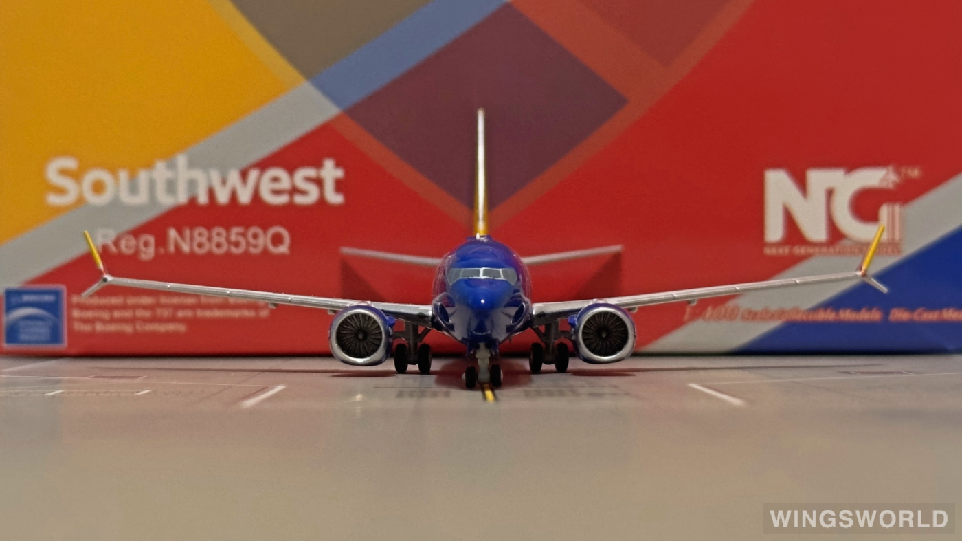 NGmodels 1:400 Boeing 737 MAX 8 Southwest Airlines 美国西南