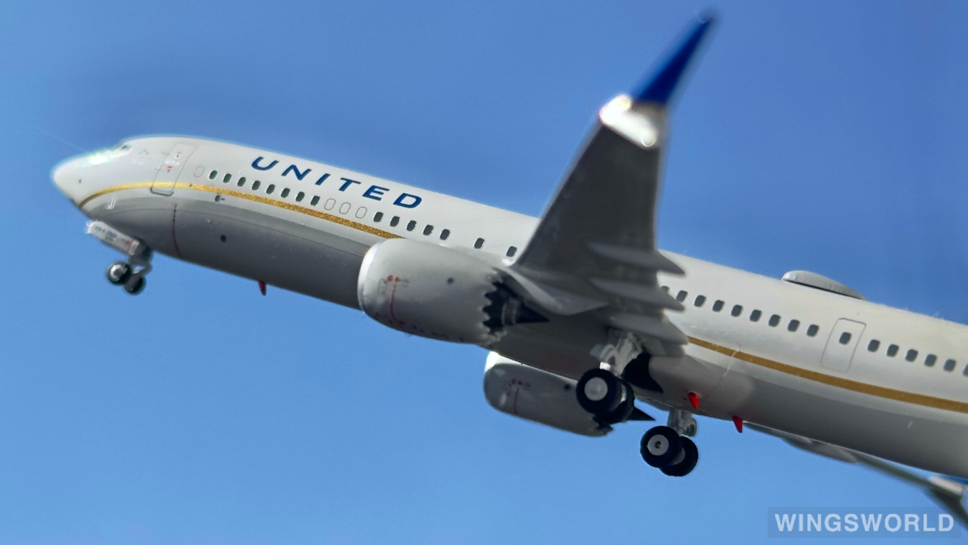 NGmodels 1:400 NG89001 United Airlines 美国联合航空 Boeing 737 MAX 9 N37508