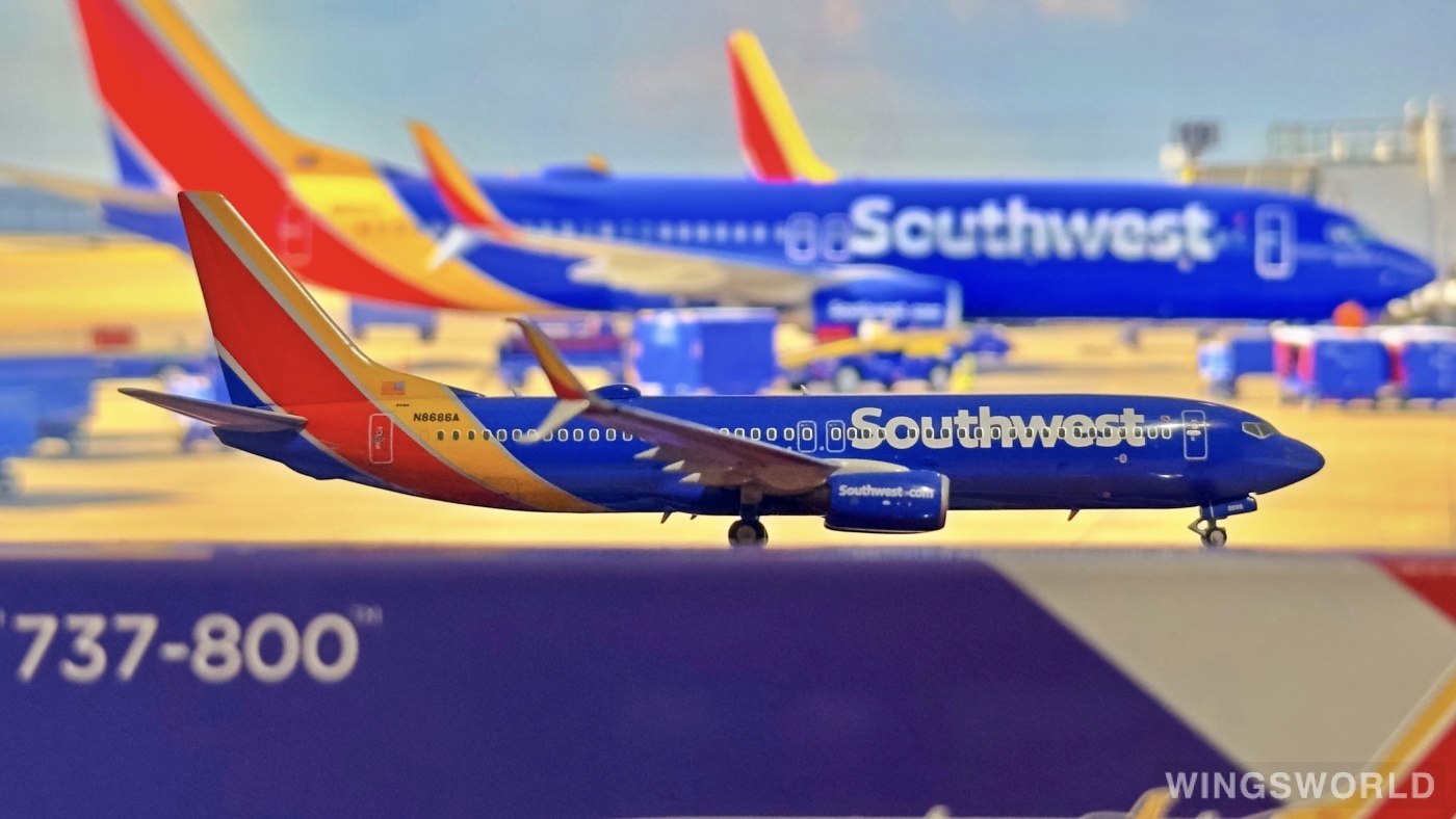 NGmodels 1:400 NG58032 Southwest Airlines 美国西南航空 Boeing 737-800 N8686A