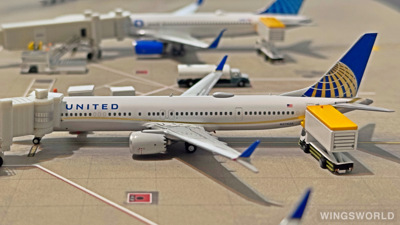 NGmodels 1:400 NG89001 United Airlines 美国联合航空 Boeing 737 MAX 9 N37508