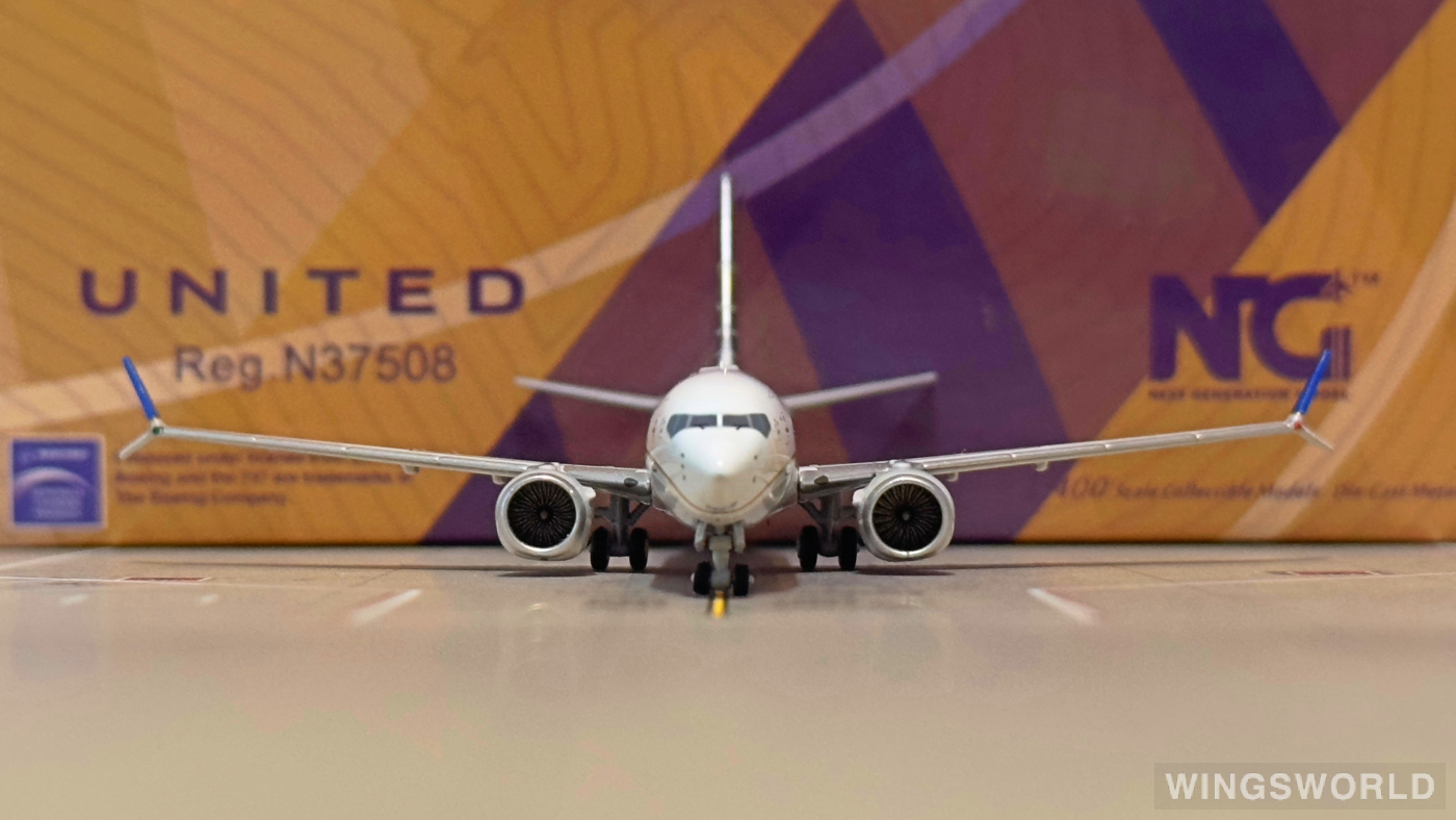 NGmodels 1:400 NG89001 United Airlines 美国联合航空 Boeing 737 MAX 9 N37508