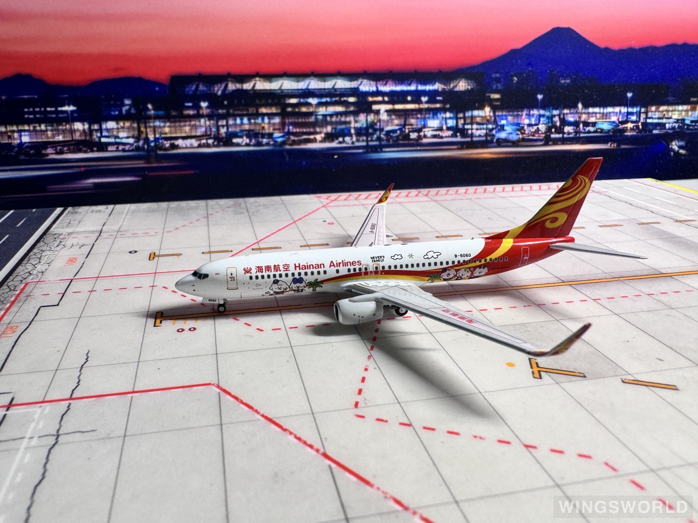 NGmodels 1:400 NG58193 Hainan Airlines 海南航空 Boeing 737-800 B-6060