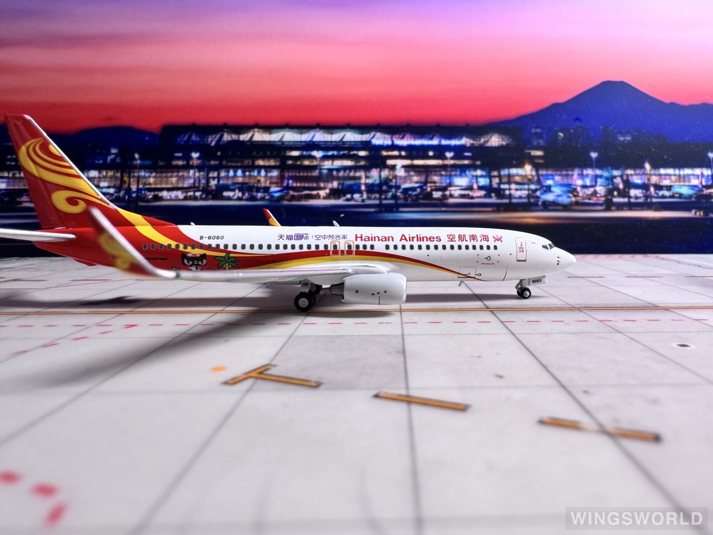 NGmodels 1:400 NG58193 Hainan Airlines 海南航空 Boeing 737-800 B-6060